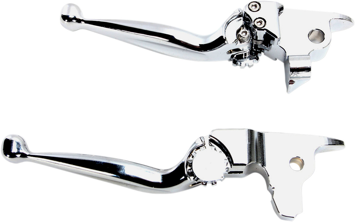 Psr Journey Adjustable Lever Set for Harley Models - Chrome Harley Davidson