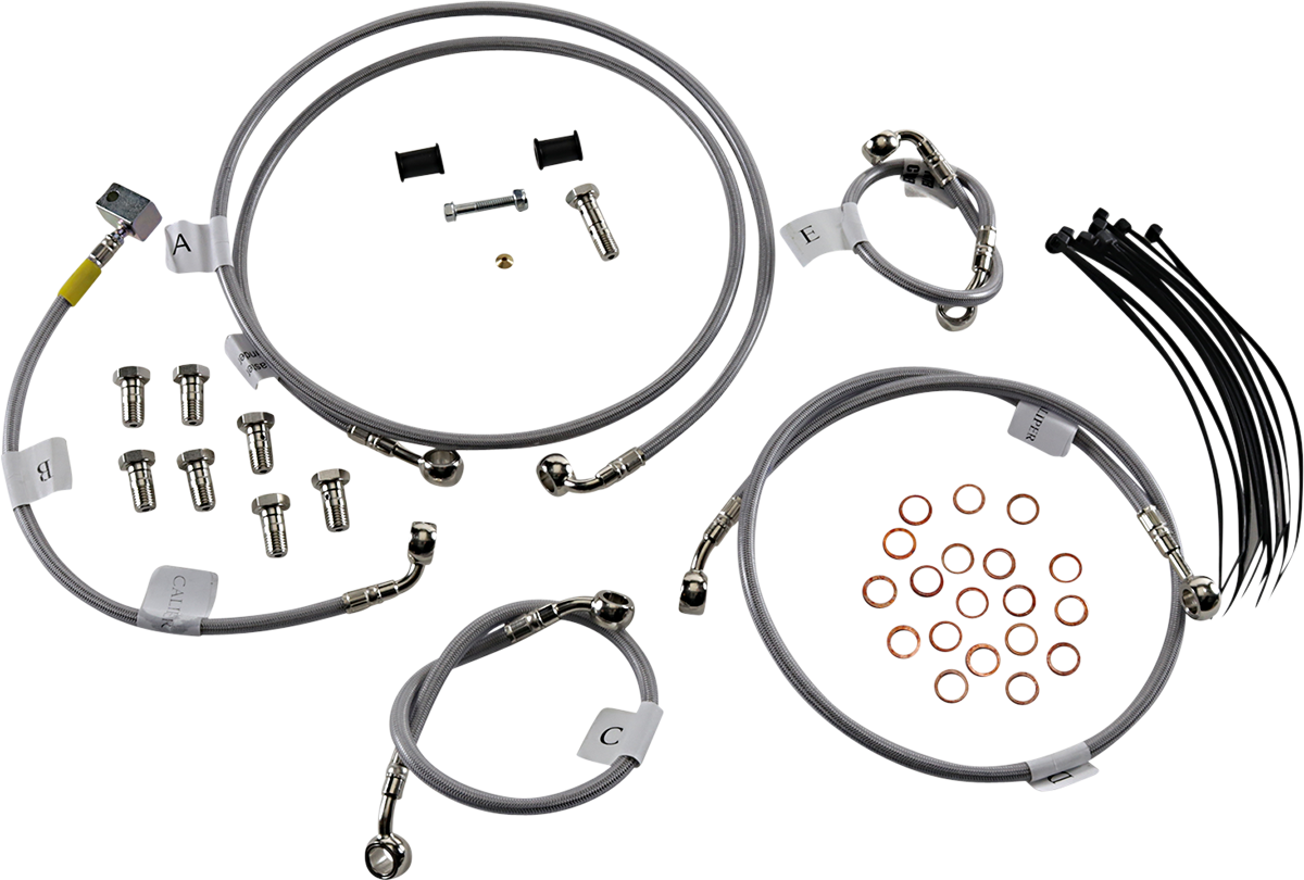 Gbrakes Brake Line - Stainless Steel 2019-2022 Suzuki GSX-R 1000 ABS / 2023-2023 Suzuki GSX-R1000 / 2017-2018 Suzuki GSX-R1000 ABS
