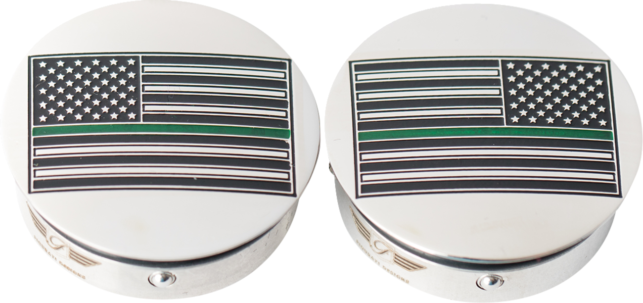 Figurati Designs Swing Arm Pivot Covers for Harley Touring 1985-2025