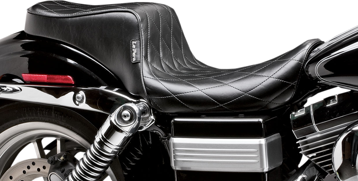 Le pera Cherokee Seat - Diamond Pleated - Black - FXDWG '96-'03 1996-2003 Harley Davidson FXDWG Dyna Wide Glide