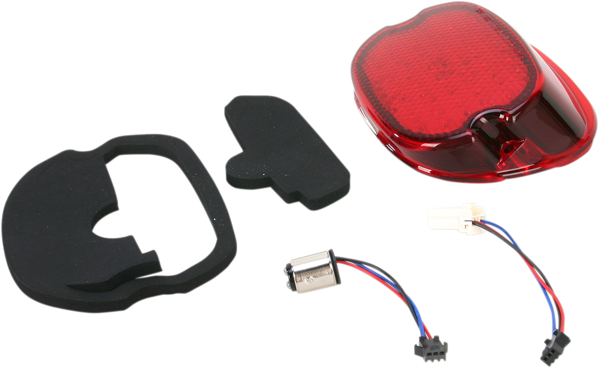 Drag specialties Taillight - Bottom Tag Light - Red Harley Davidson