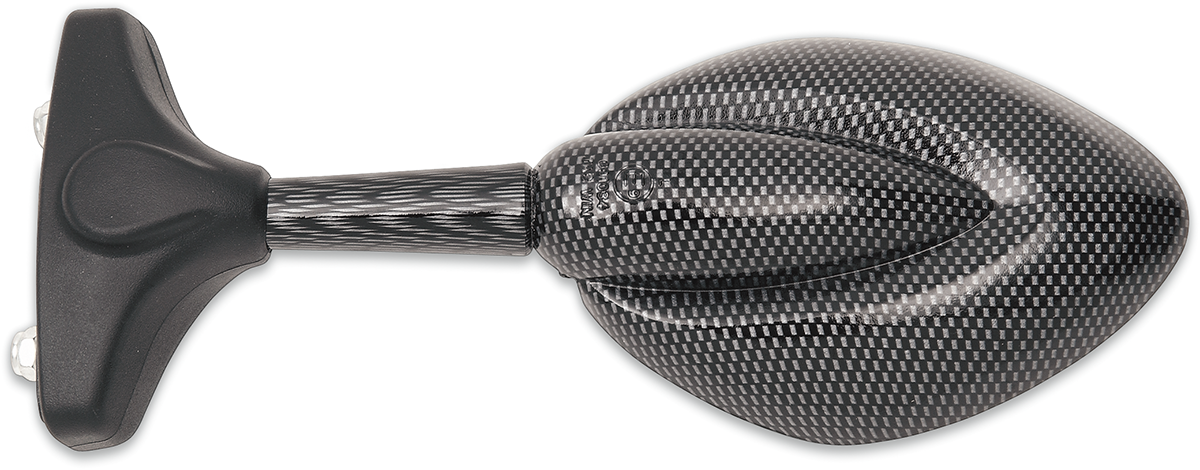 Parts unlimited Mirror - Side View - Teardrop - Carbon Fiber - Left/Right - Each
