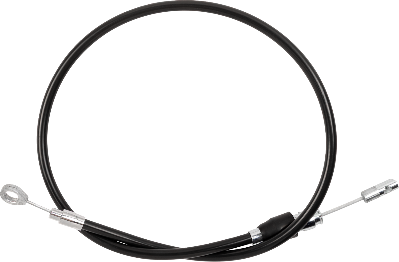Drag specialties Quick Connect Clutch Cable - Upper - 38" - Black/Chrome Harley Davidson
