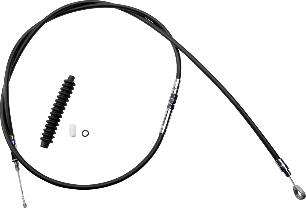 Drag specialties High-Efficiency Black Vinyl Clutch Cable - 72-11/16" Harley Davidson
