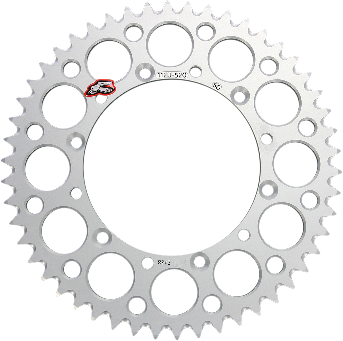 Renthal Rear Sprocket - Aluminum - 50 Tooth - Silver - Kawasaki 50T