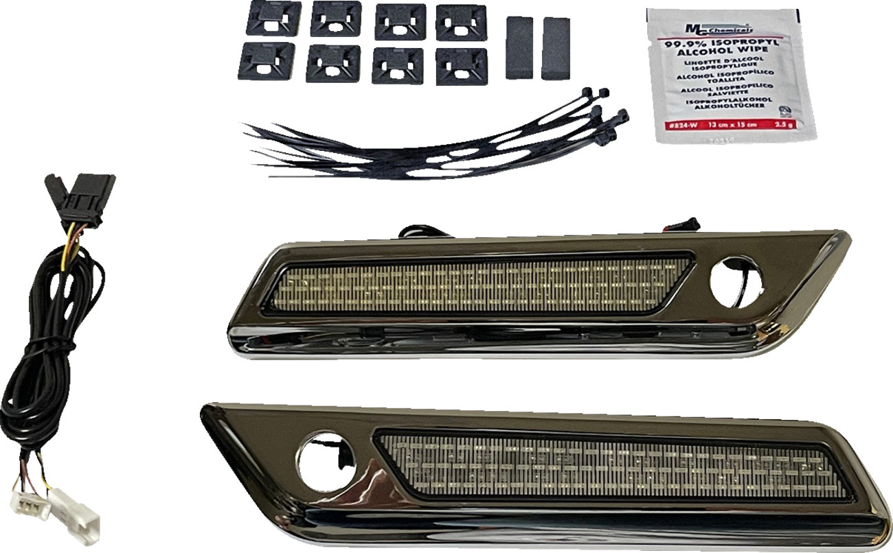 Custom Dynamics Dual Intensity Saddlebag Latch Lights With Housing For Harley Touring 2014-2025