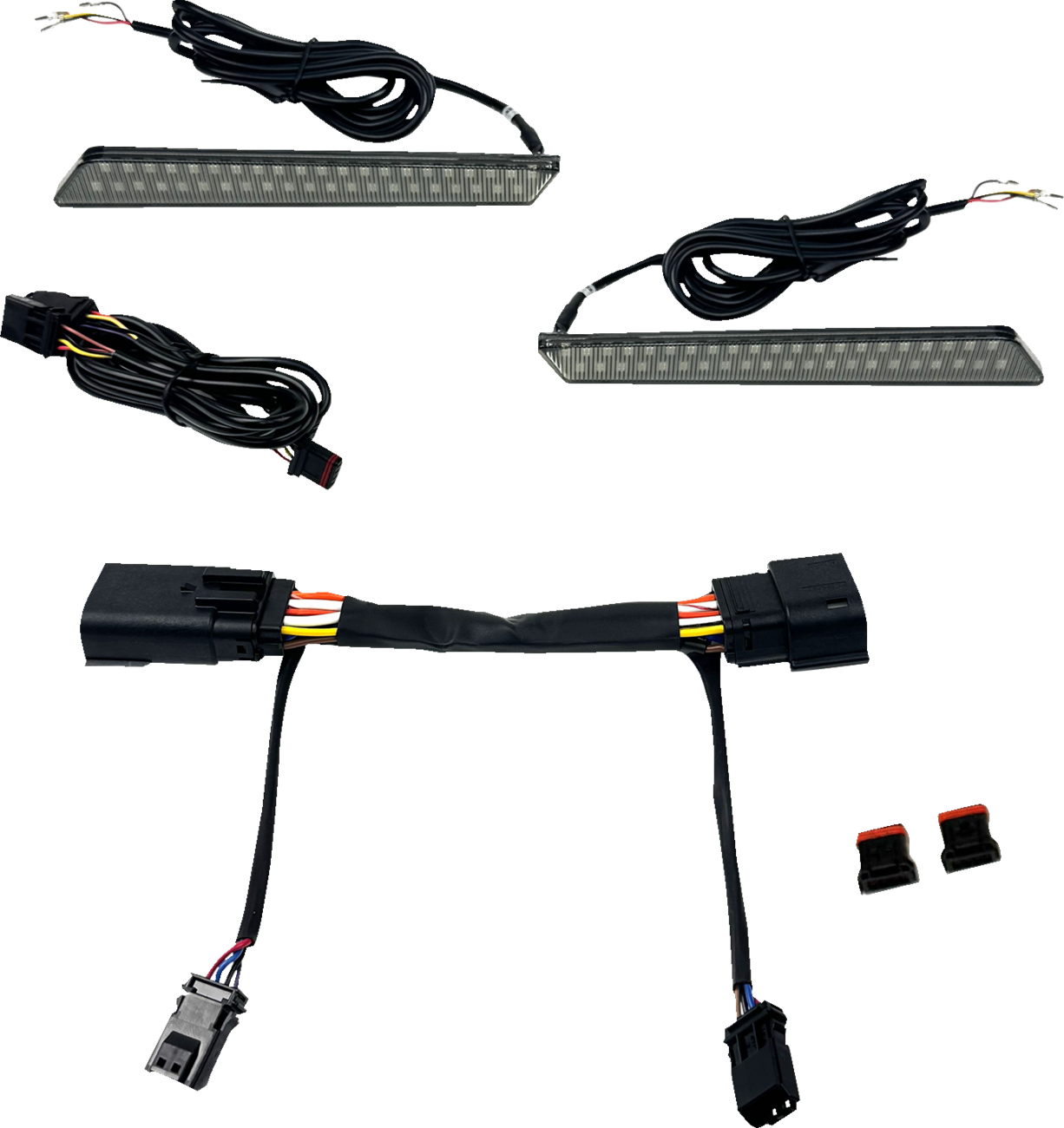 Custom Dynamics Dual Color Saddlebag Latch Lights For Harley Touring 2023-2025