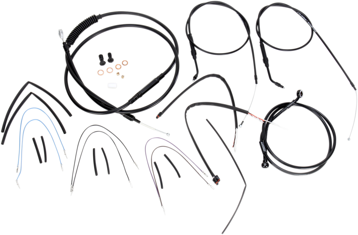 Burly Handlebar Cable Installation Kit For Harley Dyna 2012-2017