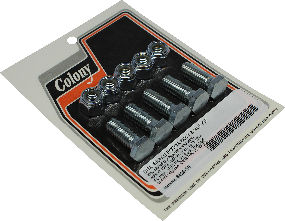 COLONY Disc Brake Rotor Bolt and Nut Kit