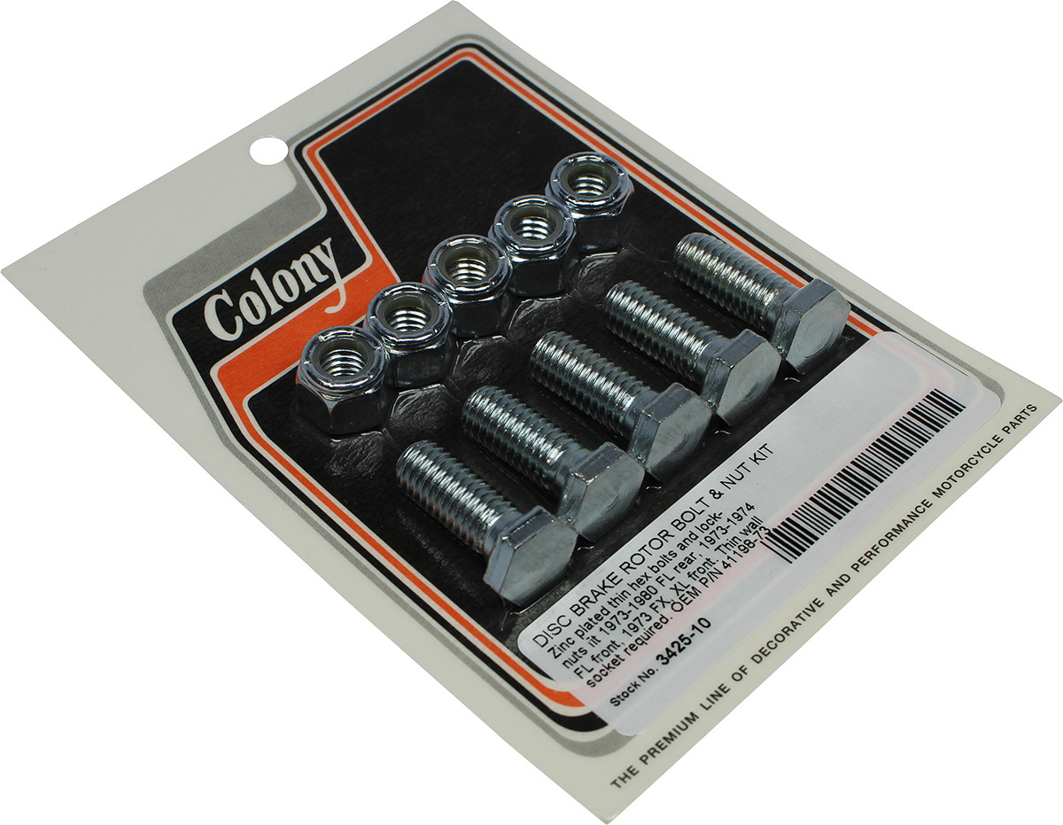 COLONY Disc Brake Rotor Bolt and Nut Kit