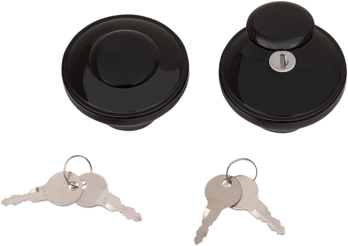 Drag Specialties Screw-In Locking Gas Cap — Non-Vented