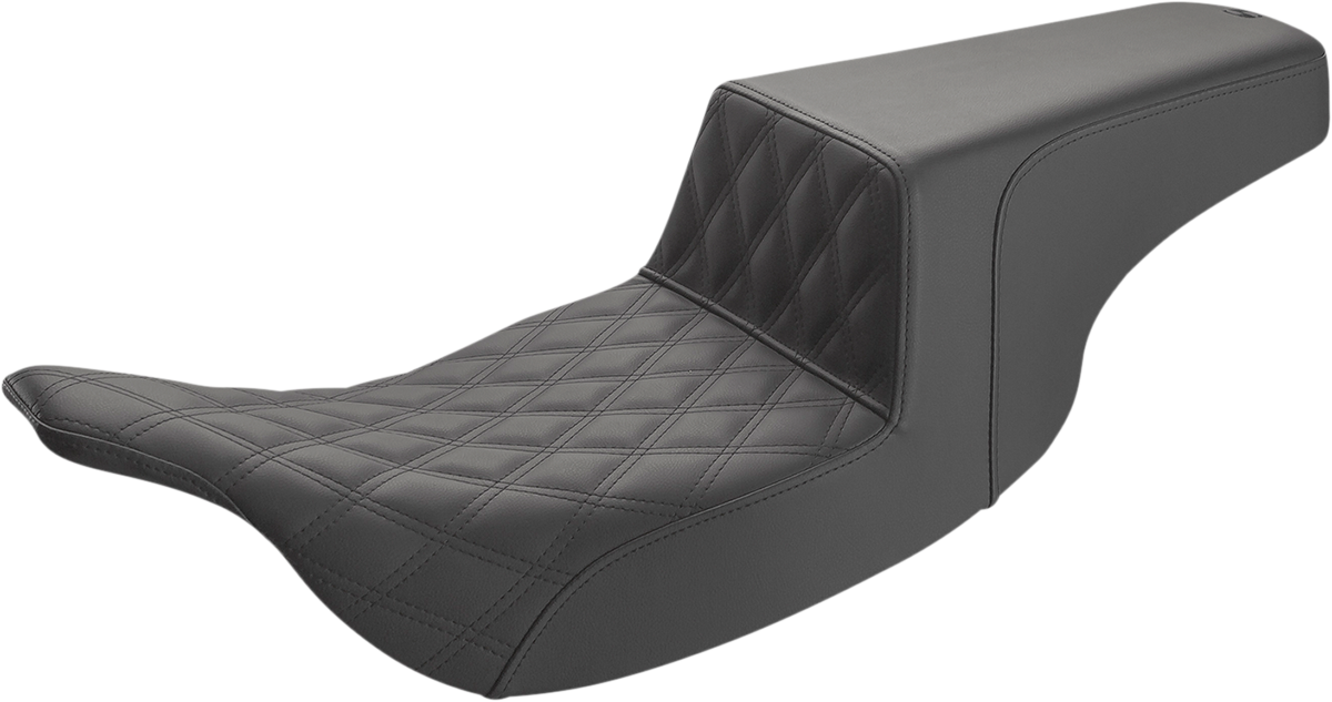 SADDLEMEN Step-Up Seat — Front Lattice Stitch