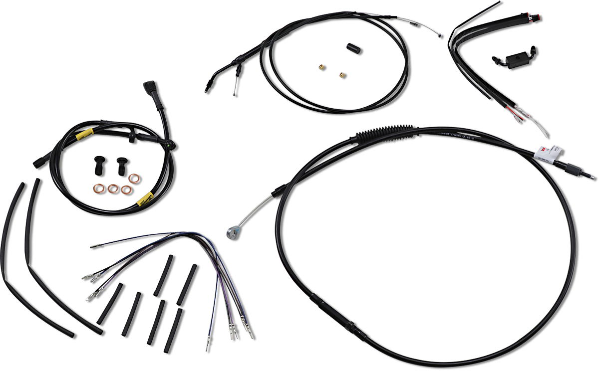 Burly Handlebar Cable Installation Kit For Harley w/ ABS