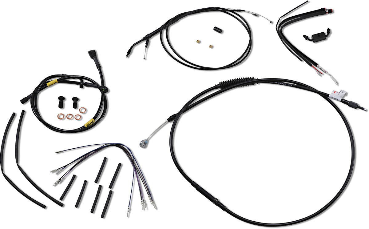 Burly Handlebar Cable Installation Kit For Harley FXDWG w/ ABS 2012-2017
