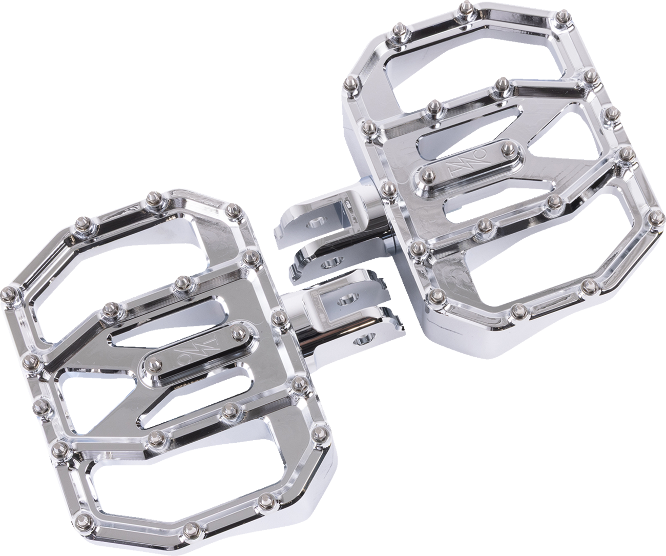 Thrashin supply co. Mini Aggressor Floorboards - Chrome - Front Harley Davidson