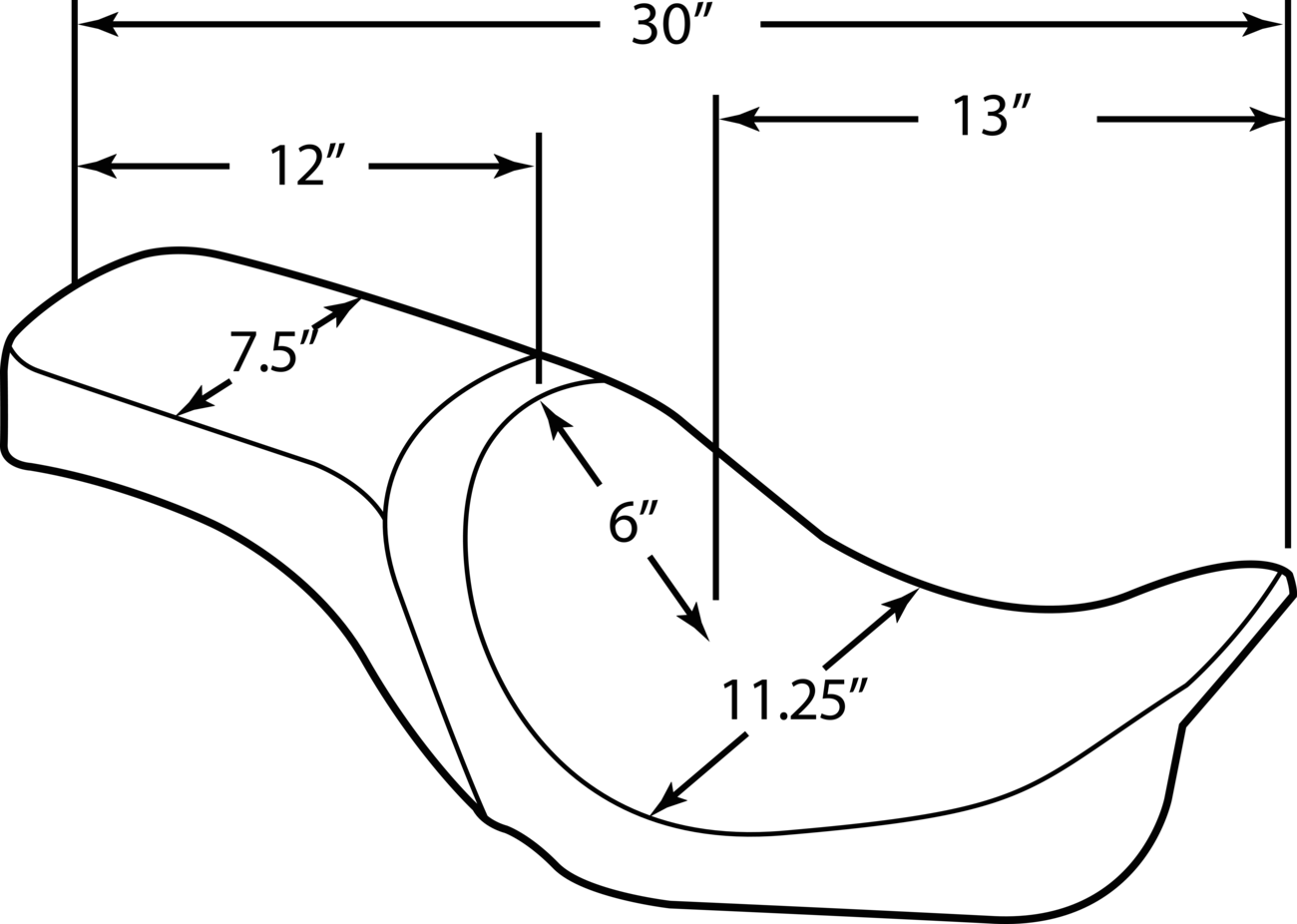 Drag specialties seats Predator 2-Up Seat - Smooth - FXD '96-'03 Harley Davidson