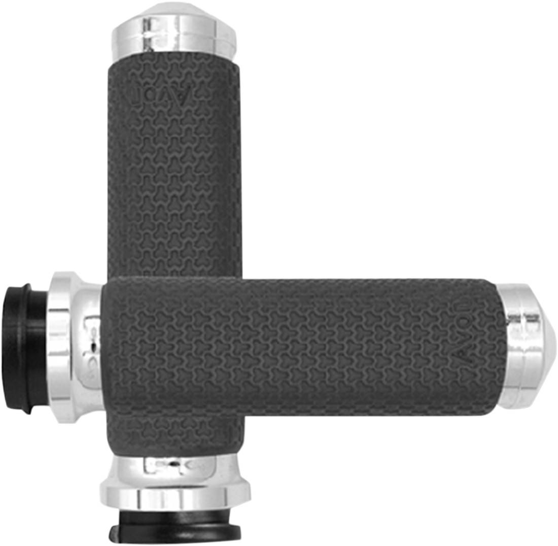 Avon grips Vibration Dampening Memory Foam Grips - Medium - TBW - Chrome Harley Davidson