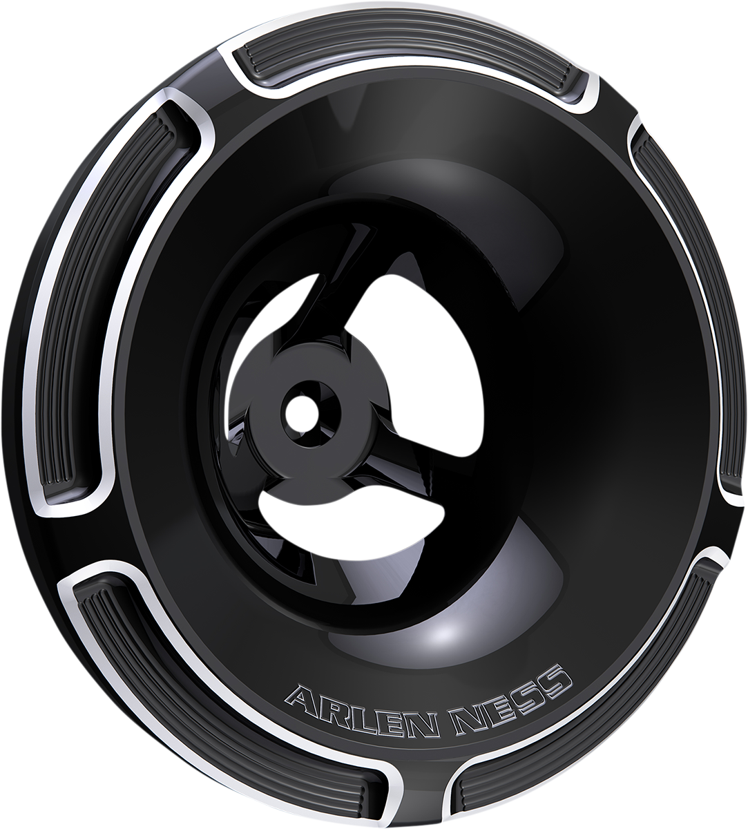 Arlen ness Velocity Air Cleaner Cover - Beveled - Black