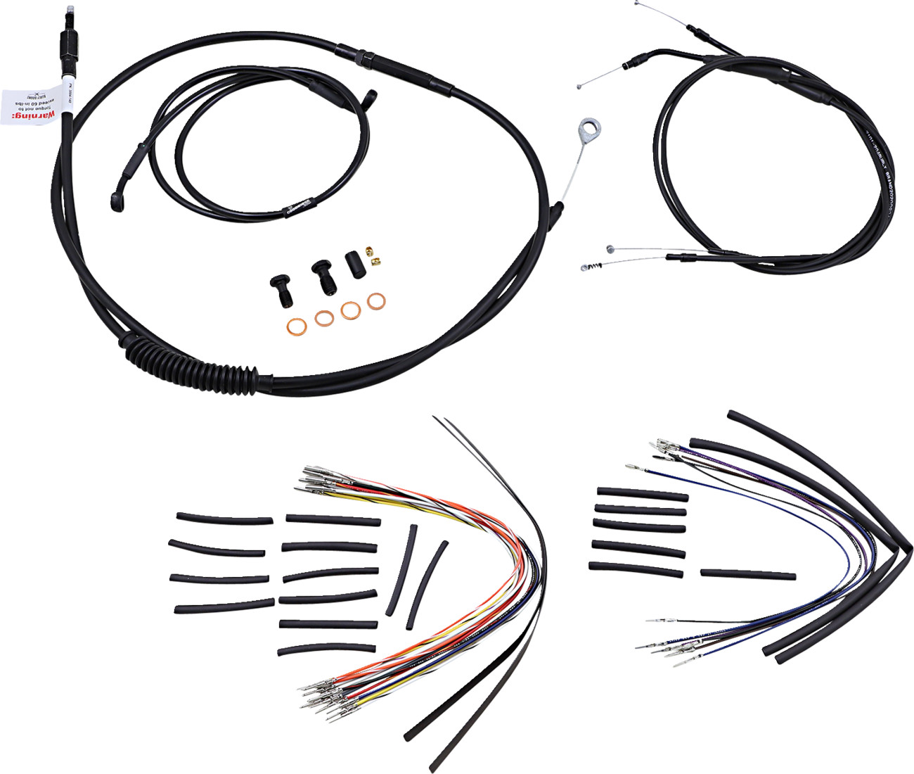 Burly Handlebar Cable Installation Kit For Harley Dyna 1998-2005