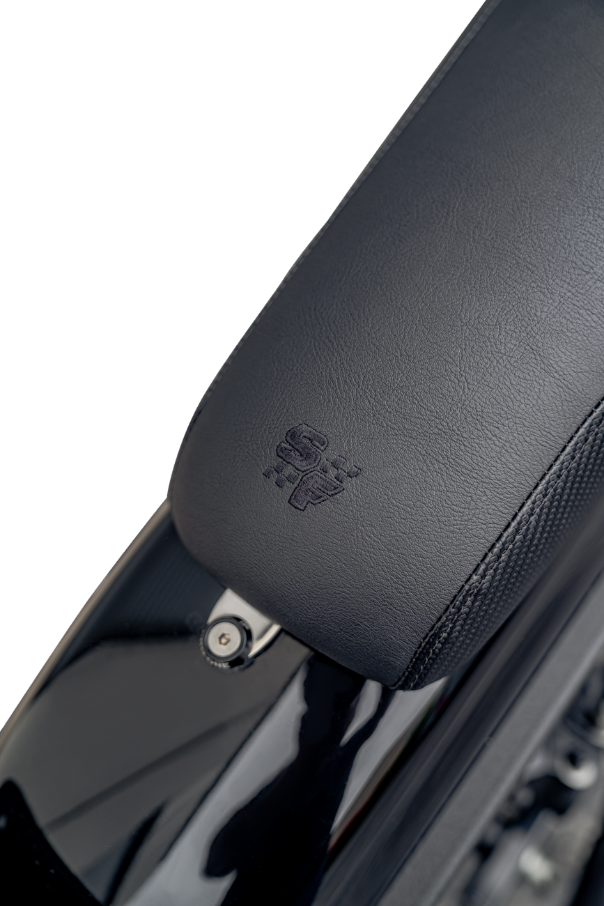 Slyfox Drifter Seat Black Vinyl Carbon Fiber 4683A-slyfox Dyna 96-03