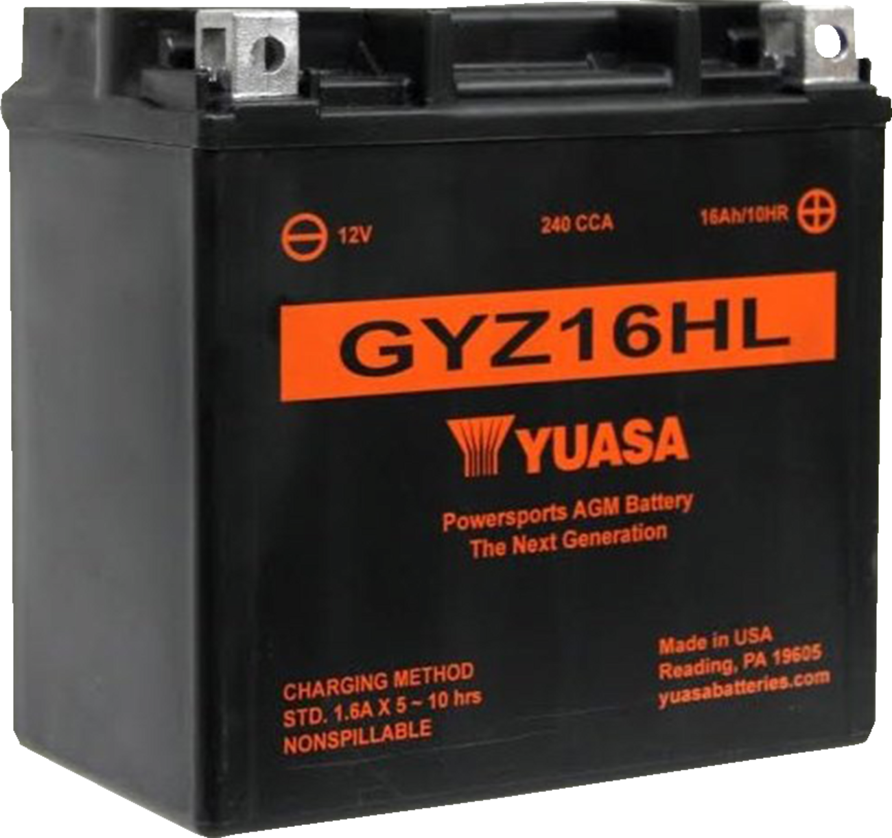 Yuasa AGM Battery - GYZ16HL Harley Davidson