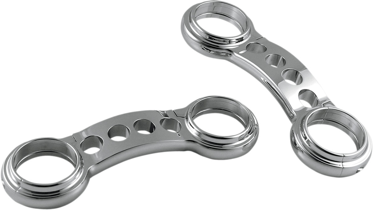 CUSTOM CYCLE ENGINEERING Chrome Billet Aluminum Fork Truss