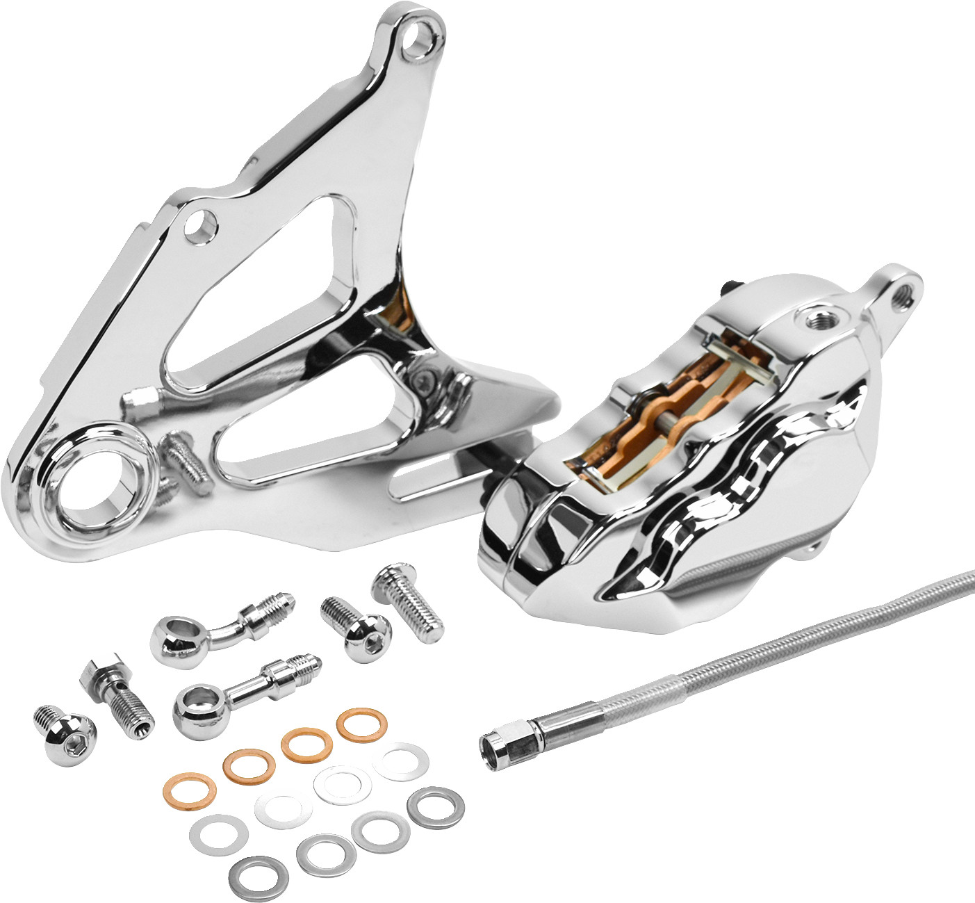 HAWG HALTERS Rear Piston Caliper & Mounting Bracket