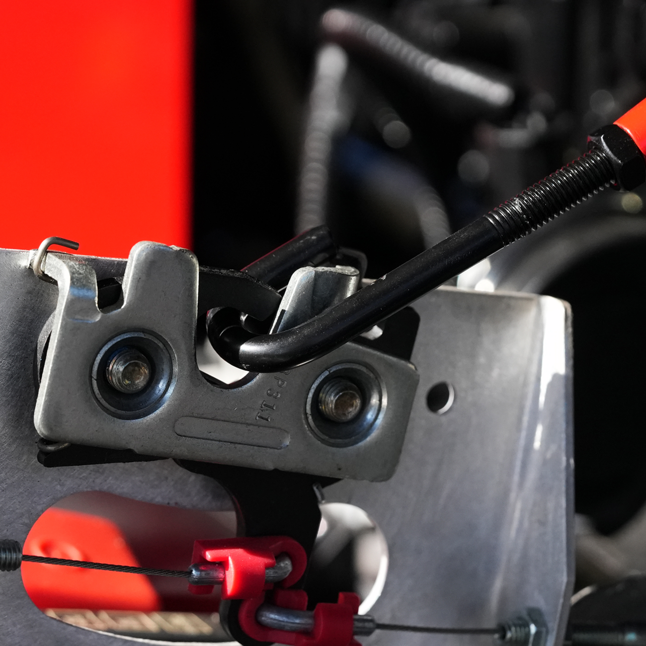 SHOW CHROME Adjustable Hood Rod