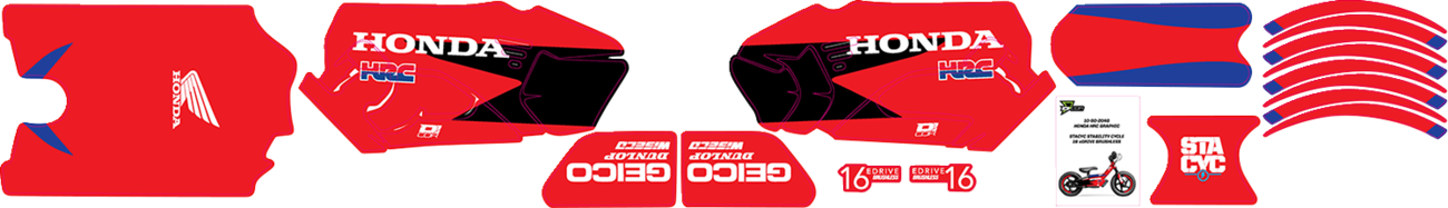 D'COR VISUALS STACYC™ Stability 16" Cycle Brushless Graphic Kit — HRC