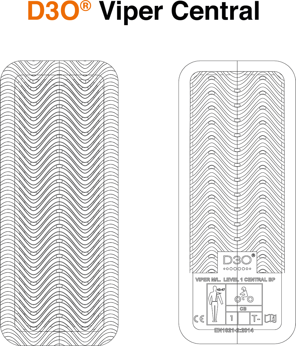Icon D3O® Viper Central Back Impact Protector