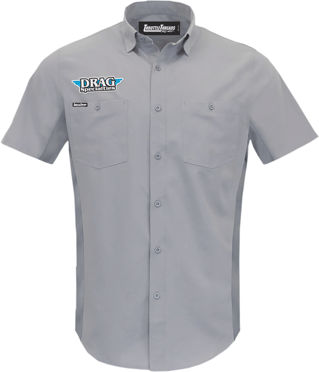 THROTTLE THREADS Drag Specialties Vented Shop Shirt