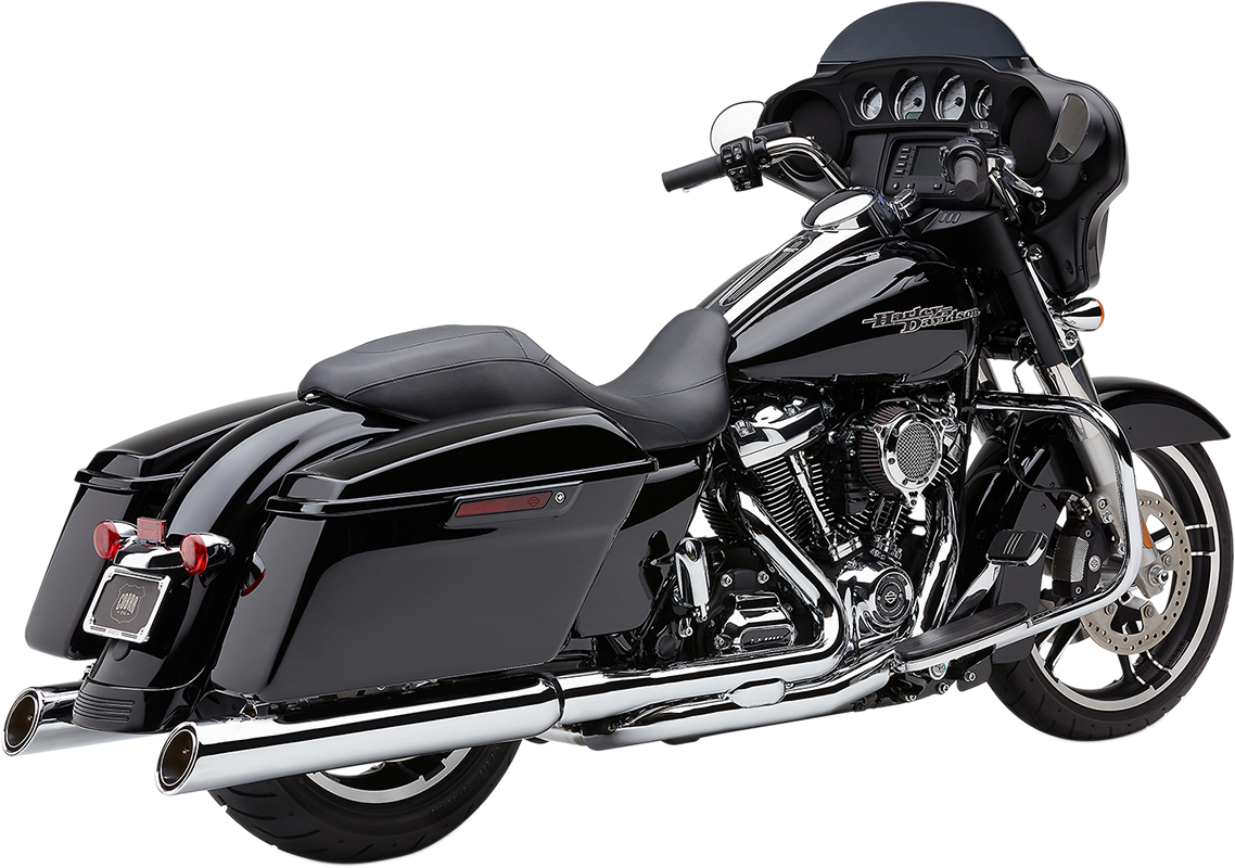 Cobra 909 Uppercut Mufflers for '95-'16 FL - Chrome Harley Davidson