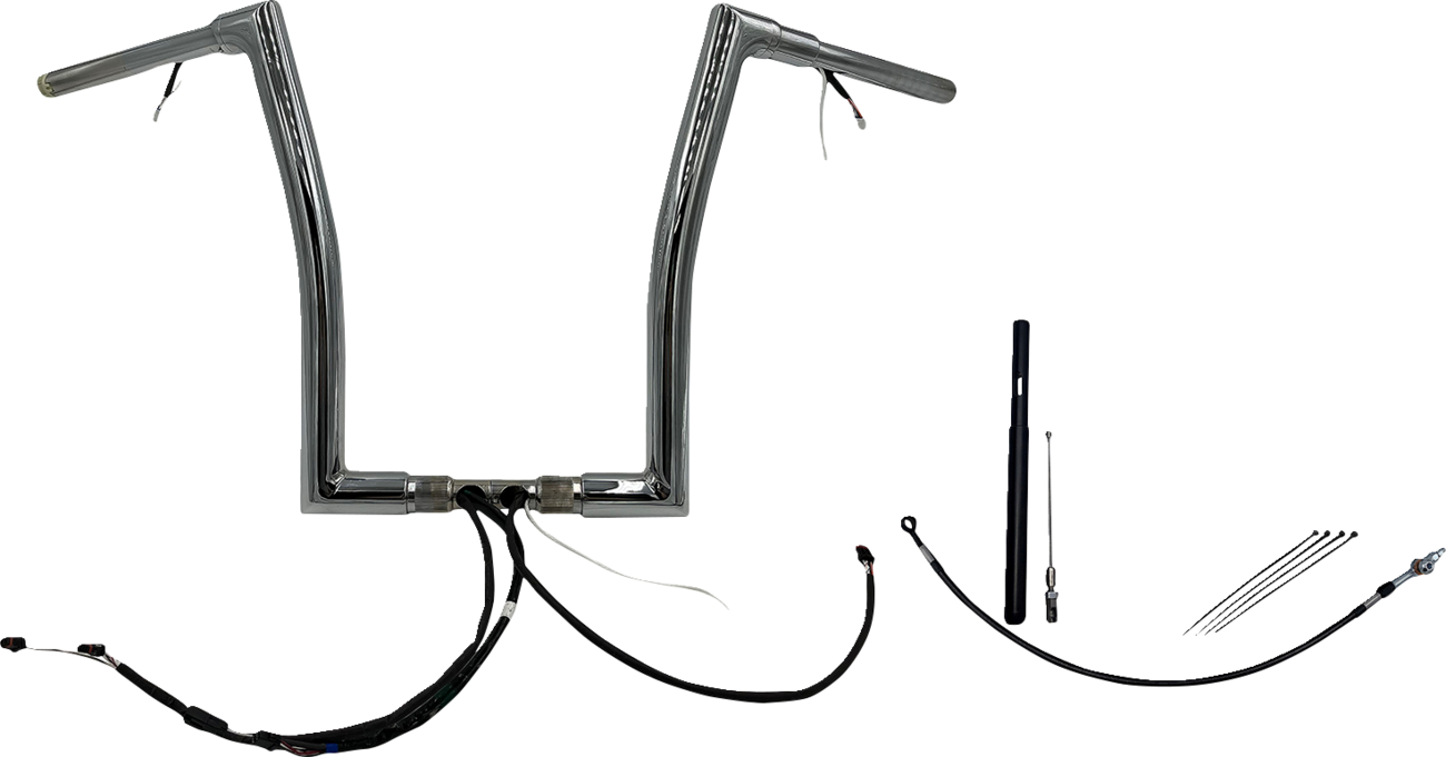 FAT BAGGERS INC. EZ Install Wired 1-1/2" Flat Top Handlebar Kit