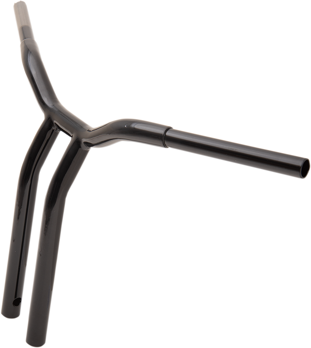 La choppers Kage Fighter Welded Bent-Riser Handlebar - One Piece - 16" - Black