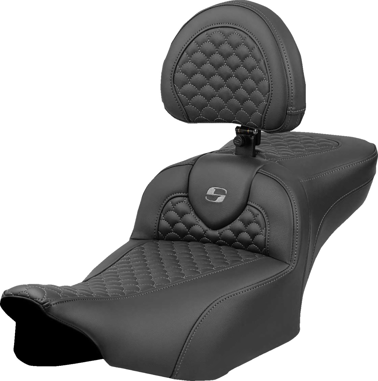 Saddlemen Roadsofa DS Dragon Scale 2-Up Seat For Harley FLHX / FLTRX 2023-2026