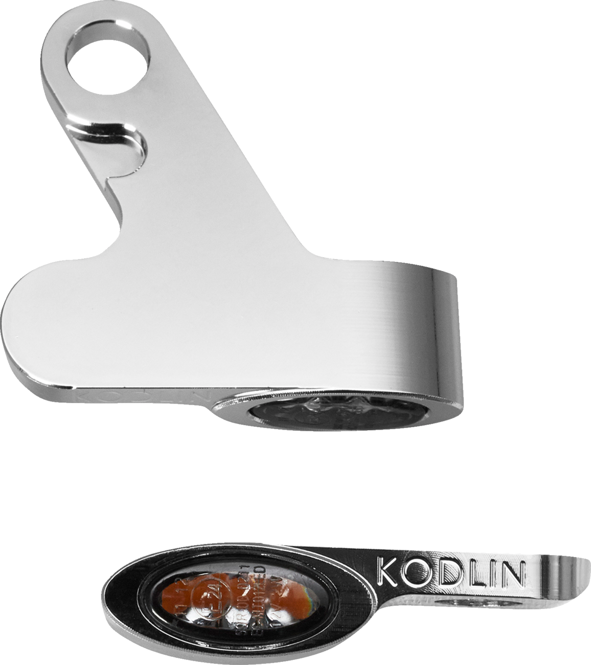 Kodlin usa LED 2-1 Front Turn Signal w/ Running Light - Chrome Harley Davidson