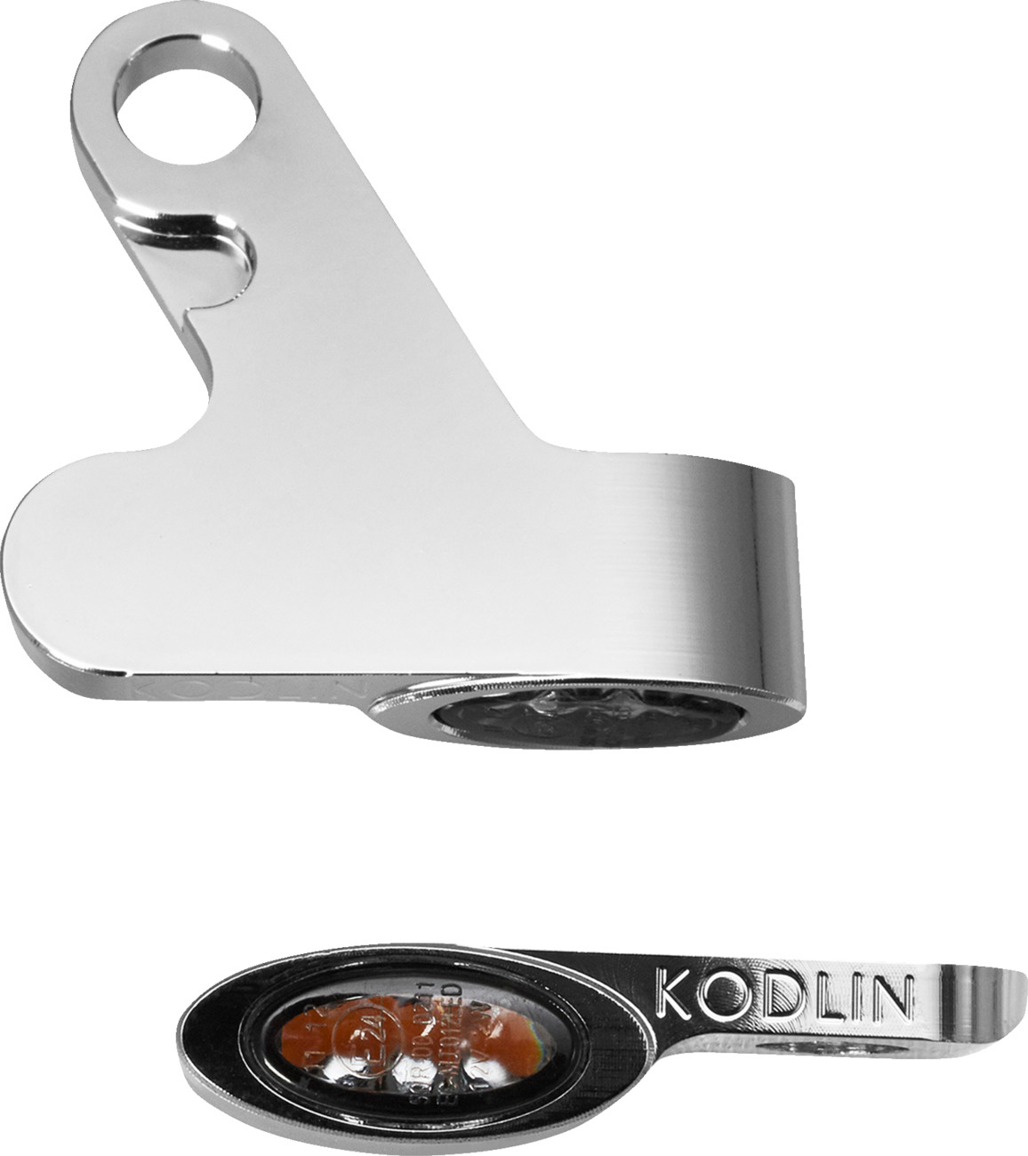 Kodlin usa LED 2-1 Front Turn Signal w/ Running Light - Chrome Harley Davidson