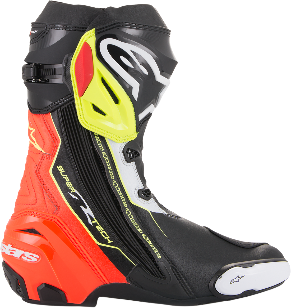 Mens Alpinestars Pair Supertech R Black Yellow Red Motorcycle Racing