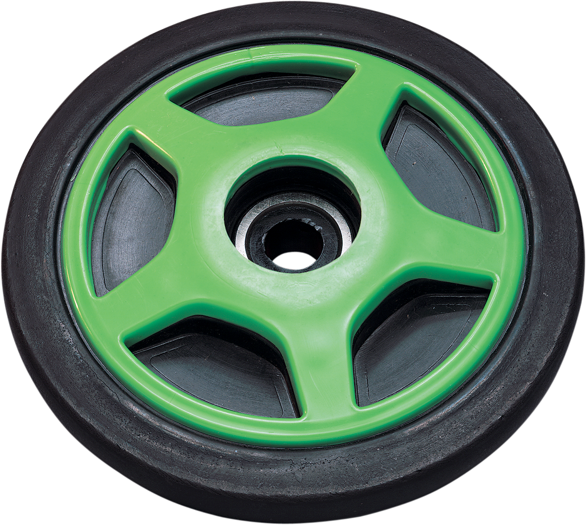 Parts unlimited Idler Wheel with Insert/Bearing 6205-2RS - Green - Group 6 - 6.38" OD x 0.75" ID Arctic Cat
