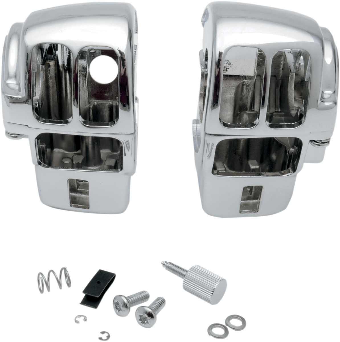 Drag specialties Handlebar Switch Housing Kit - Radio - Chrome Harley Davidson