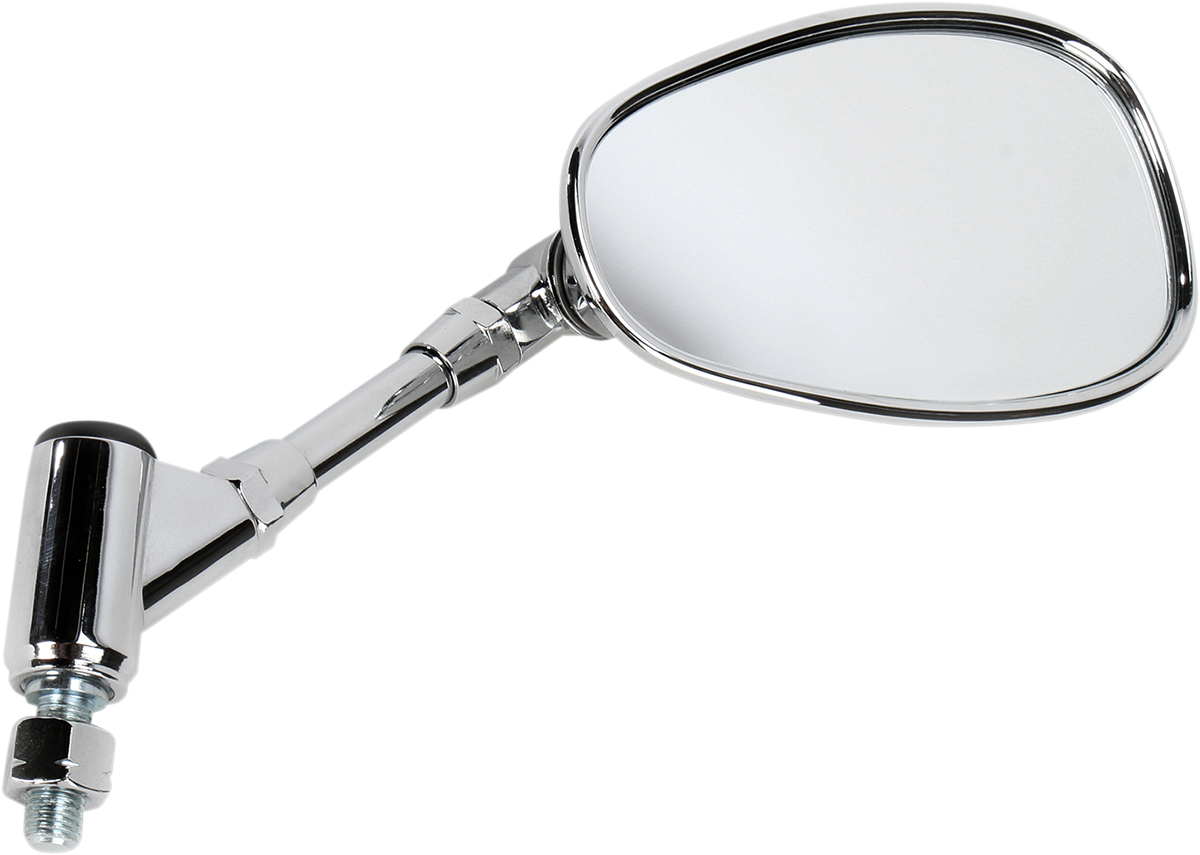 Emgo Mirror - Euro - Side View - Cat Eye - Chrome - Right - Each