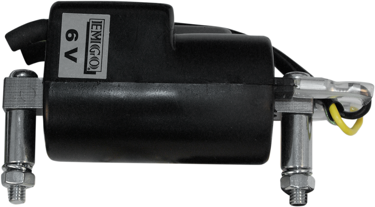 Emgo 6 V Ignition Coil - 1.09 Ohms - Dual Lead - Universal