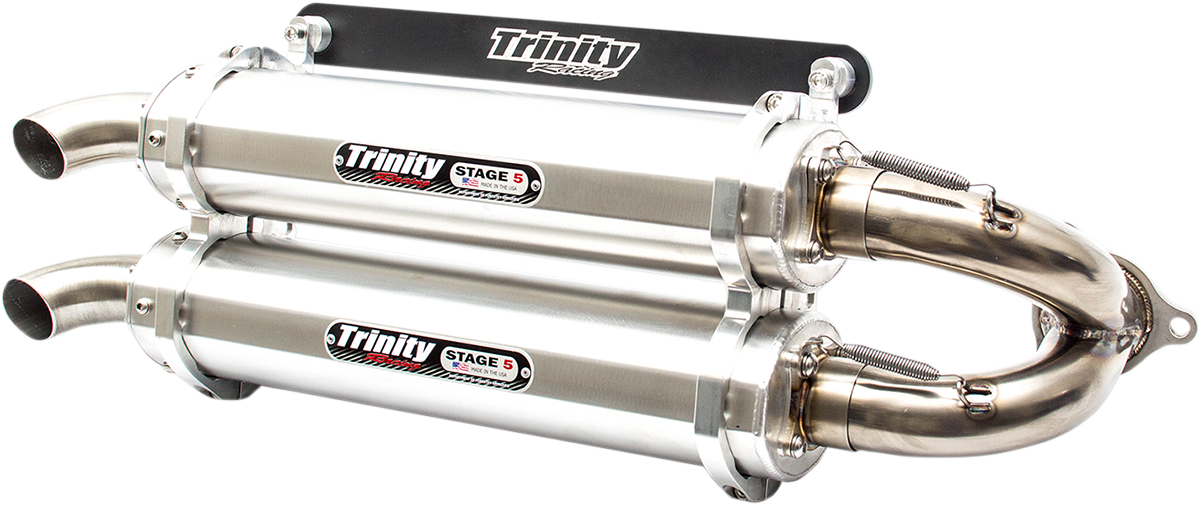 Trinity Racing Stage 5 UTV Slip on Muffler for 16-18 Polaris RZR XP Turbo 1000