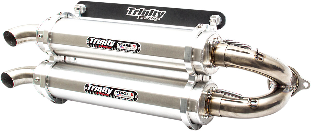 Trinity Racing Stage 5 Slip-On Exhaust Polaris RZR XP / XP4 Turbo / Turbo S 2016-2020