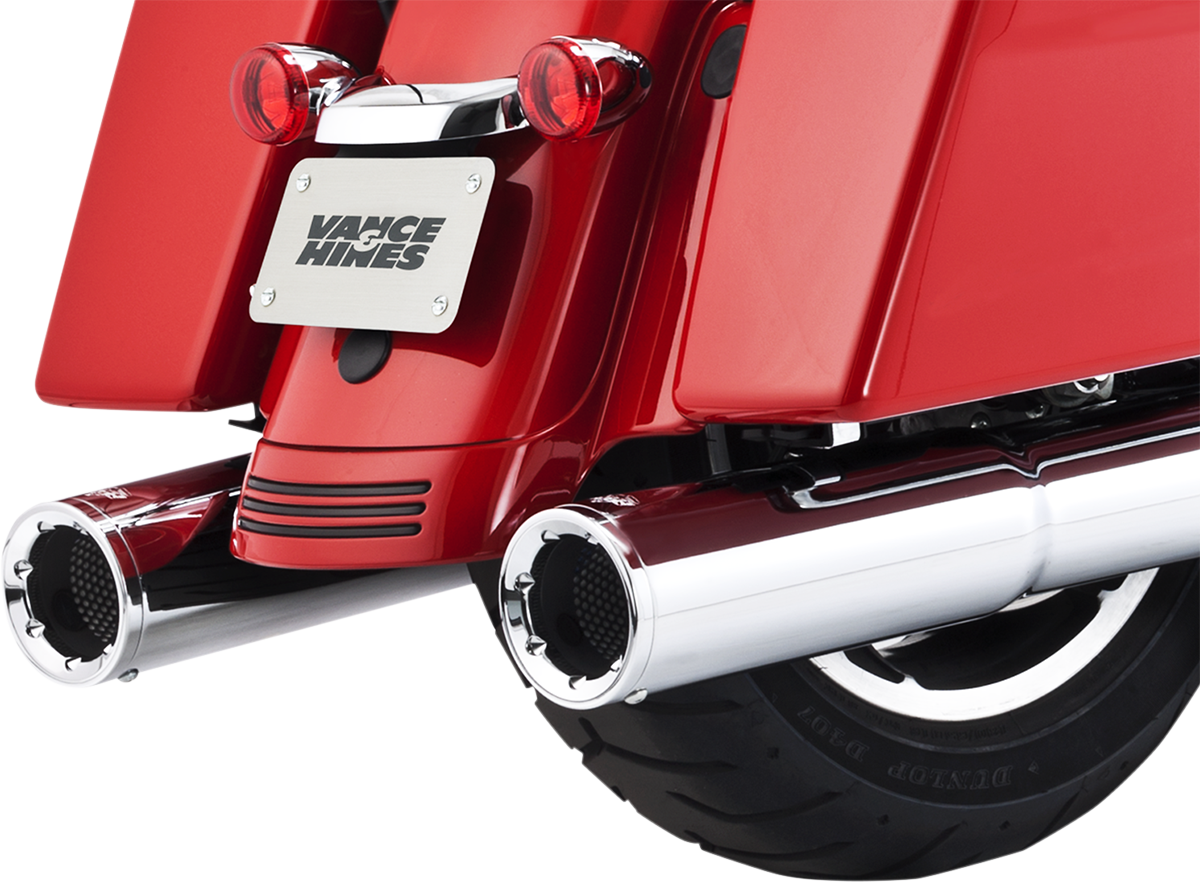 Vance & Hines 4 1/2" Hi-Output Slip-On Mufflers For Harley Touring 2017-2025