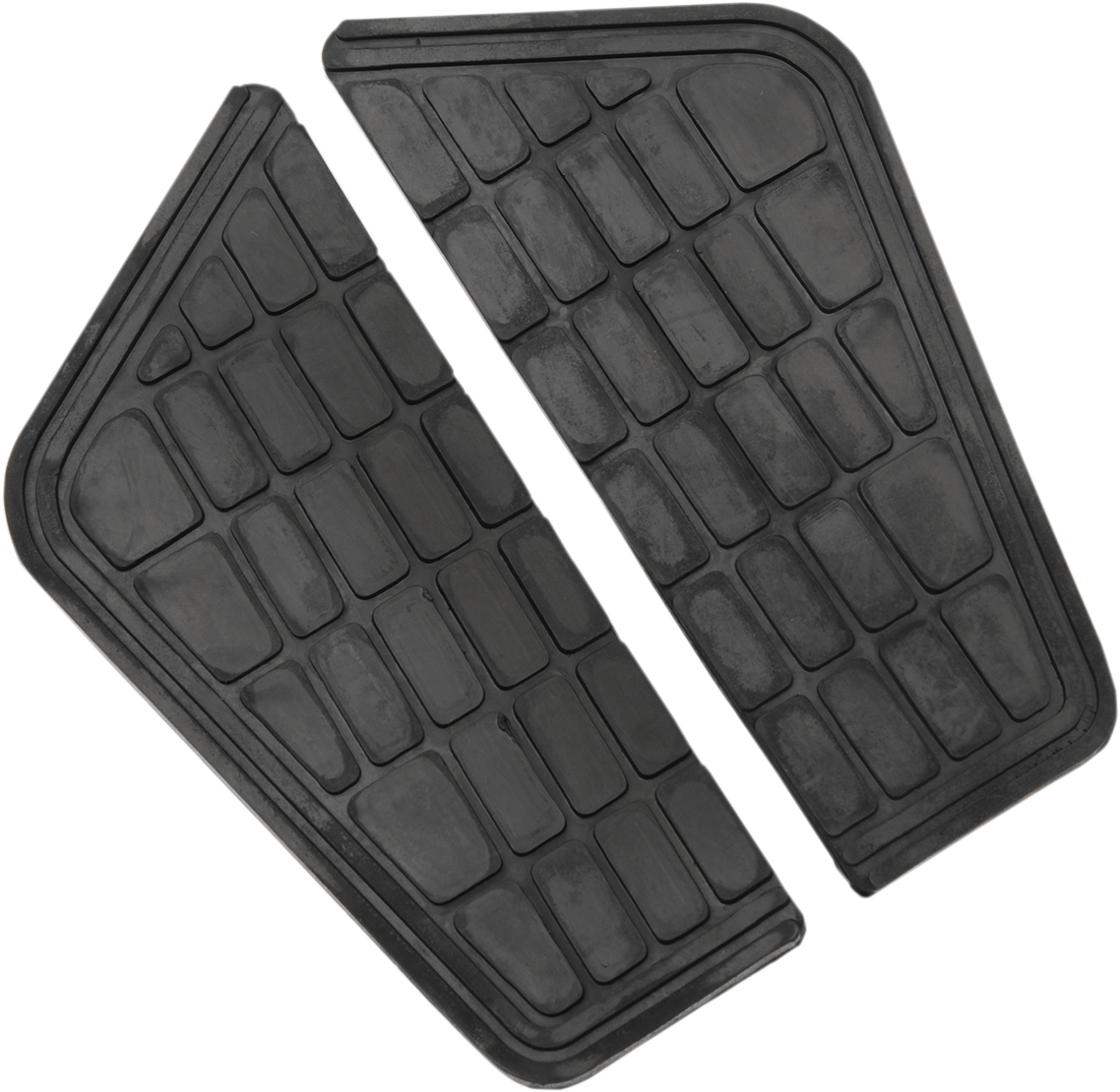 Parts unlimited Replacement Floorboard Pads - Black