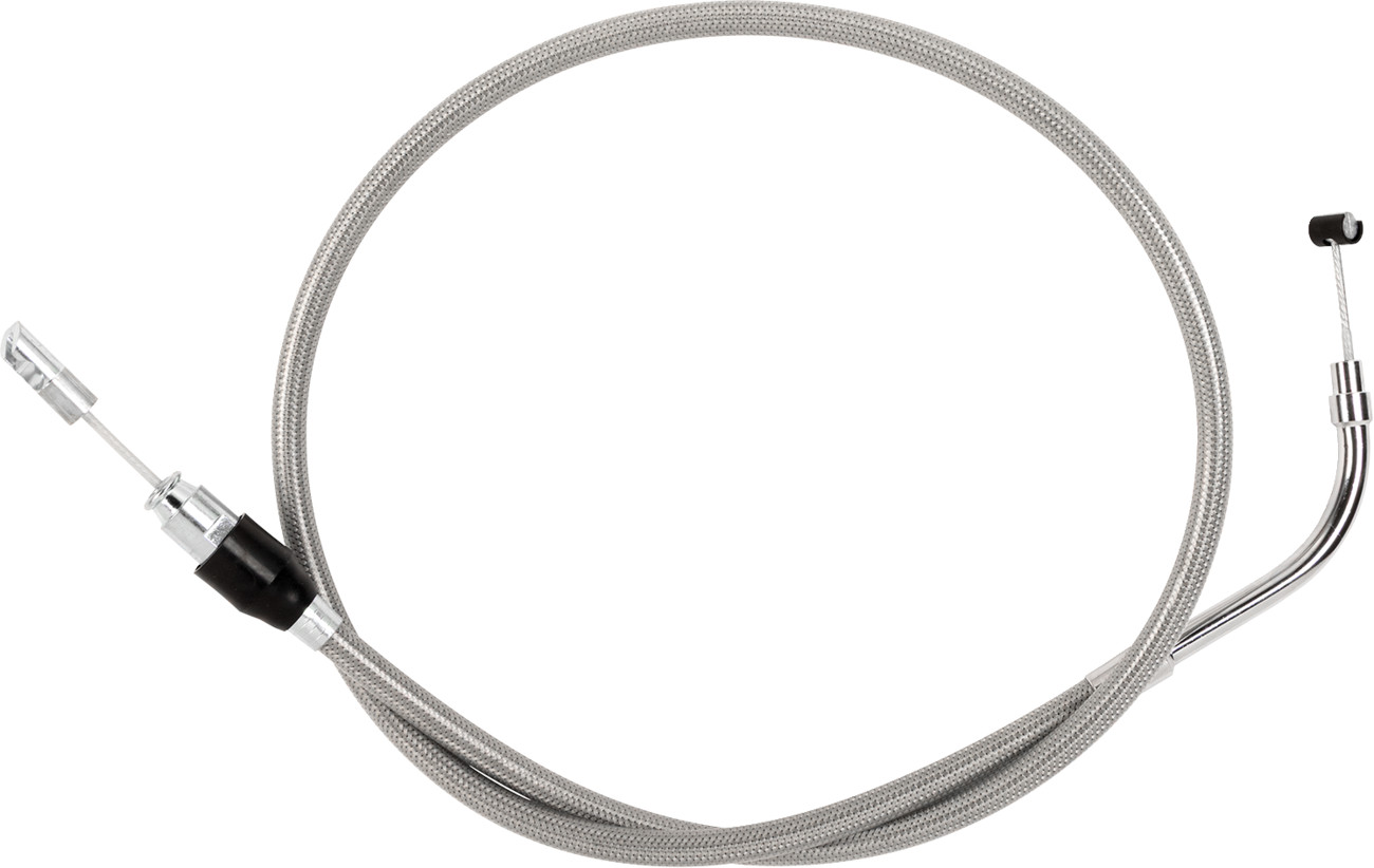 Drag specialties Quick Connect Clutch Cable - Upper - 54" - Stainless Steel Harley Davidson