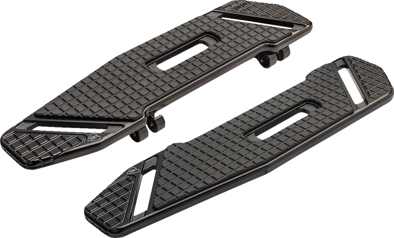 Arlen ness SpeedLiner Floorboards - Driver - Black Harley Davidson