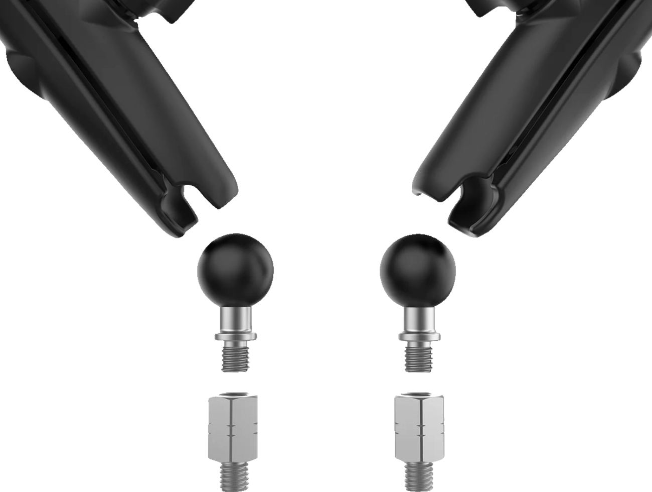 Tough-Mirror™ Kit with M10-1.25 Bases/M10-1.5 Adapters - Long Arm