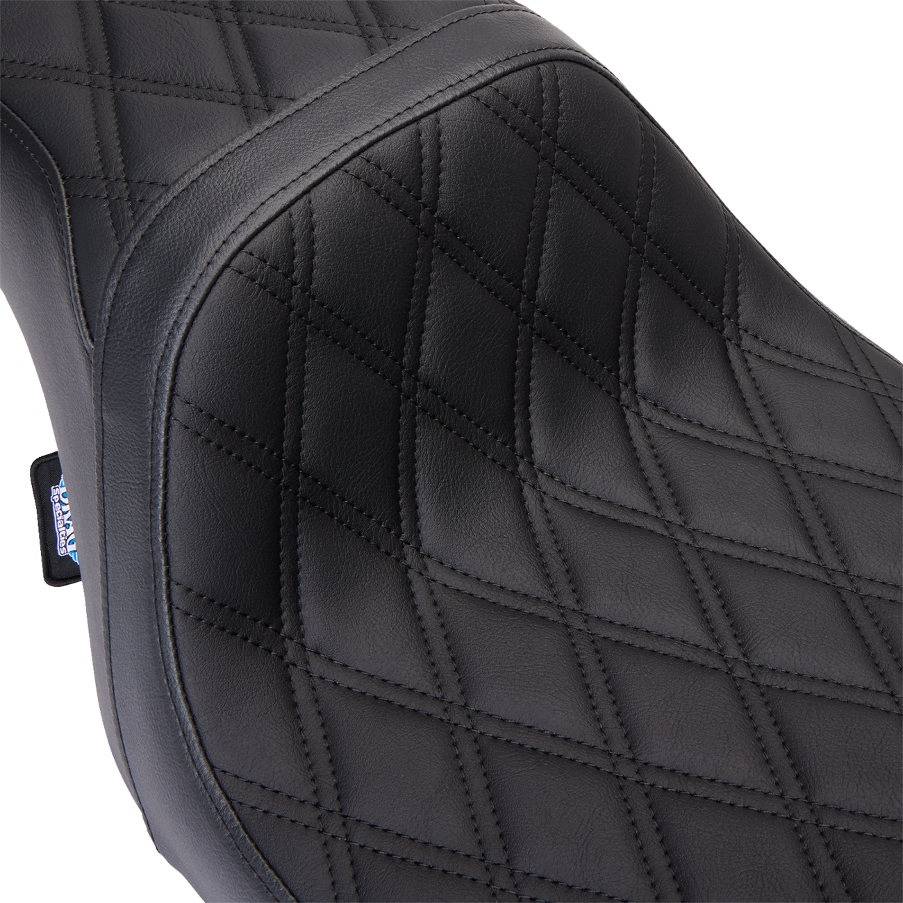 Drag specialties seats Predator 1Up Seat - Vinyl - Double Diamond Black Stitch - FLH '08-'23 Harley Davidson
